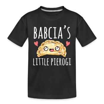 Polish Food Pierogi - Kids' Premium Organic T-Shirt - black - Front
