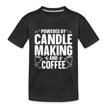 Candle Maker Candle Making - Kids' Premium Organic T-Shirt - black - Front