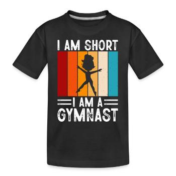 Gymnastics - Kids' Premium Organic T-Shirt - black - Front