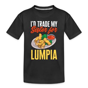 Lumpia Cuisine philippine Philippines - T-shirt bio Premium Enfant - noir - Devant