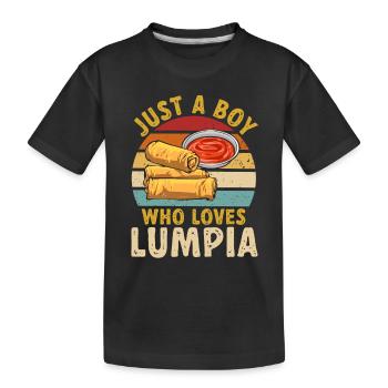 Lumpia Cuisine philippine Philippines - T-shirt bio Premium Enfant - noir - Devant