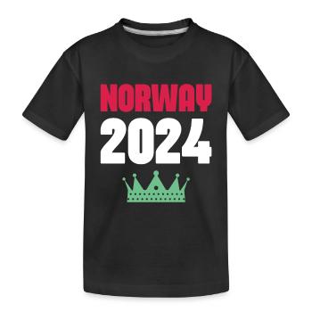 Jours fériés Norvège 2024 - T-shirt bio Premium Enfant - noir - Devant