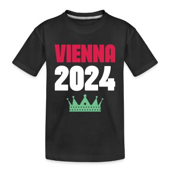 Vacances à Vienne 2024 Vienne - T-shirt bio Premium Enfant - noir - Devant