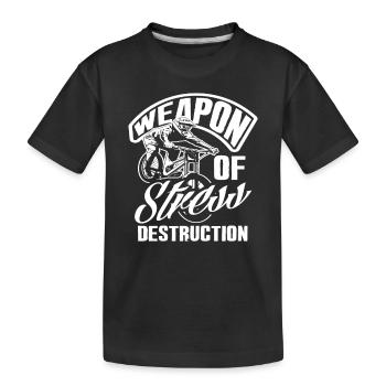 Réduction du stress VTT VTT - T-shirt bio Premium Enfant - noir - Devant