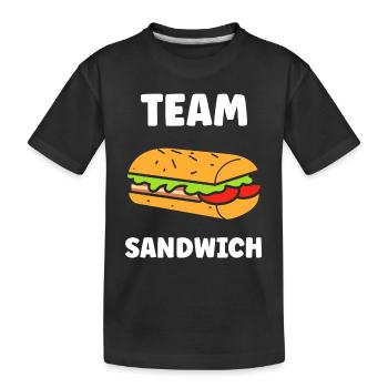 Humour sandwich - T-shirt bio Premium Enfant - noir - Devant