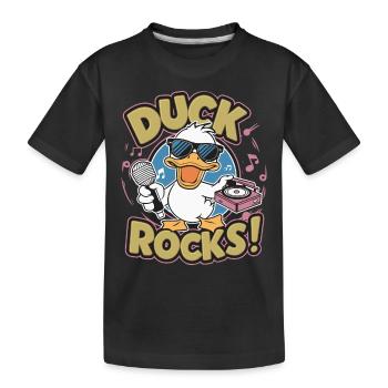 ROCHERS DE CANARD - T-shirt bio Premium Enfant - noir - Devant