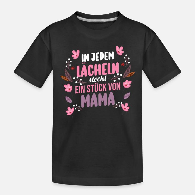 Mutter Muttertag Mama - Kinder Premium Bio T-Shirt - Schwarz