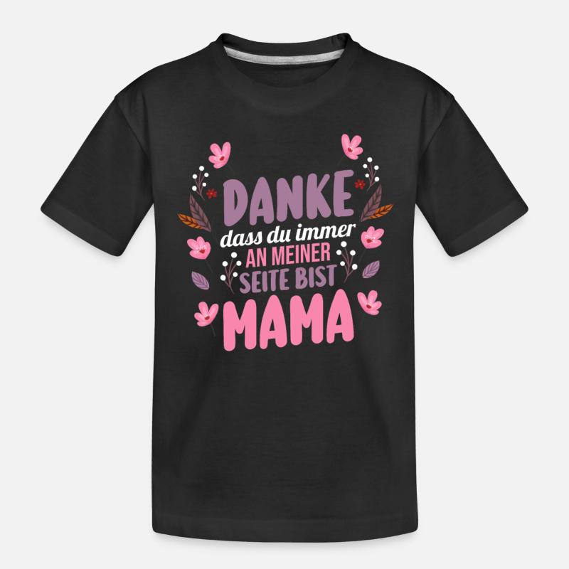 Mutter Muttertag Mama - Kinder Premium Bio T-Shirt - Schwarz