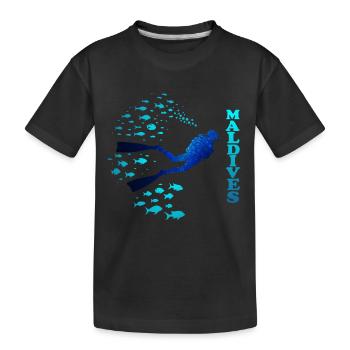 Blaue Malediven Bleu Maldives - T-shirt bio Premium Enfant - noir - Devant