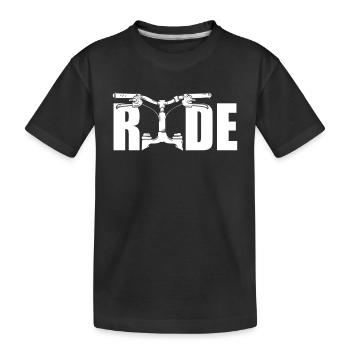 Potence Guidon VTT VTT - T-shirt bio Premium Enfant - noir - Devant