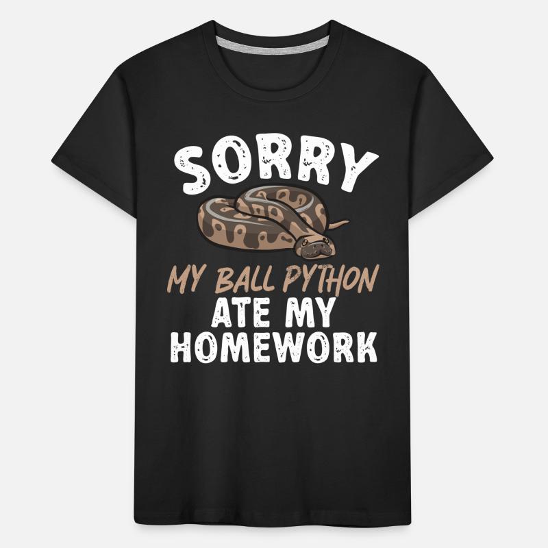 Ball Python Schlange Königspython Kinder Premium Bio T-Shirt