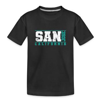 San Jose California city in the USA - Kids' Premium Organic T-Shirt - black - Front