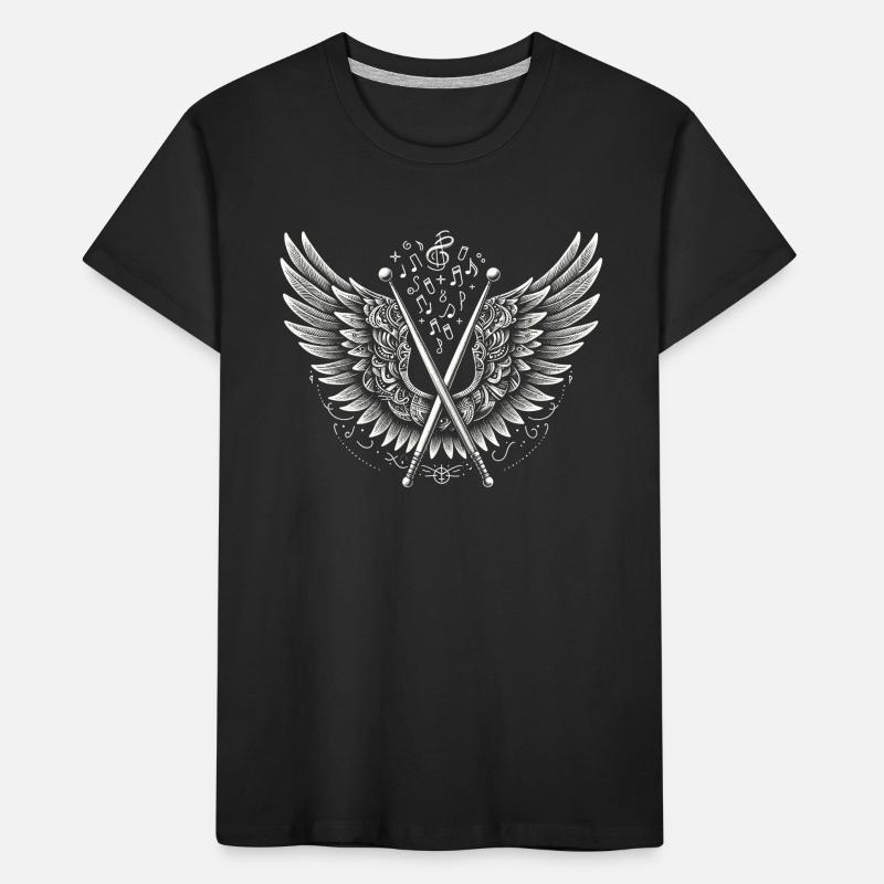 Drum Player Jesus Drum set Pick Jesus Drums Player Kinder Premium Bio T-Shirt