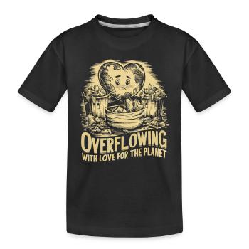Anti-littering Keine Umwelt Müll Recyceln - Kinder Premium Bio T-Shirt - Schwarz - Vorne