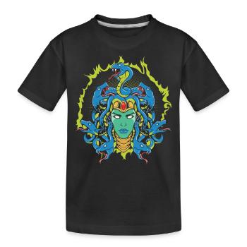 Medusa's Head - Kids' Premium Organic T-Shirt - black - Front