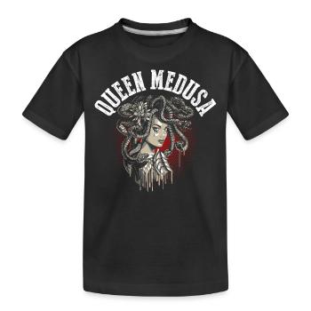 Queen Medusa - Kids' Premium Organic T-Shirt - black - Front