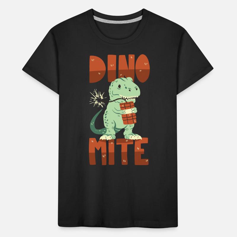 Dino mit Dynamit Kinder Premium Bio T-Shirt