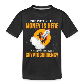 L’avenir de l’argent est ici, et il s’appelle Crypt - T-shirt bio Premium Enfant - noir - Devant