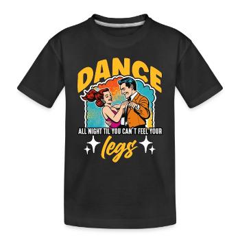 Danse de salon Toute la nuit Danse de salon Danseuse de salon - T-shirt bio Premium Enfant - noir - Devant