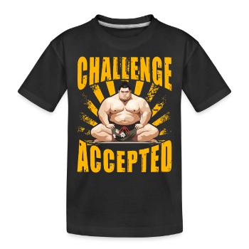 Défi Sumo accepté - T-shirt bio Premium Enfant - noir - Devant
