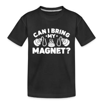 Pêche à l’aimant - T-shirt bio Premium Enfant - noir - Devant