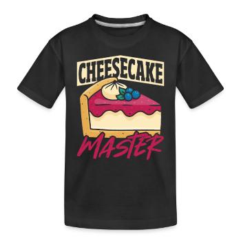Gâteau au fromage Cheese Eater Candy - T-shirt bio Premium Enfant - noir - Devant