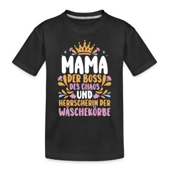 Maman Fête des mères Maman - T-shirt bio Premium Enfant - noir - Devant