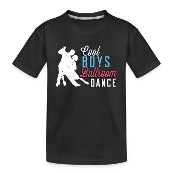 Ballroom Dance Cool Boys Ballroom Dance Dancing - Kids' Premium Organic T-Shirt - black - Front