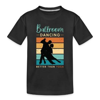 Ballroom Dance Ballroom Dancing Retro Dance Sport - Kids' Premium Organic T-Shirt - black - Front
