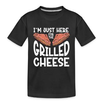 Amateur de fromage Cheese - T-shirt bio Premium Enfant - noir - Devant
