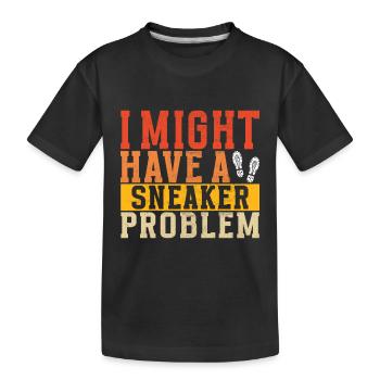 Sneakerhead Sneaker Collector - Kids' Premium Organic T-Shirt - black - Front