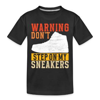Sneakerhead Collectionneur de baskets - T-shirt bio Premium Enfant - noir - Devant
