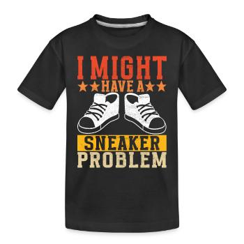 Sneakerhead Sneaker Collector - Kids' Premium Organic T-Shirt - black - Front