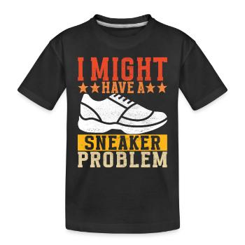 Sneakerhead Sneaker Collector - Kids' Premium Organic T-Shirt - black - Front