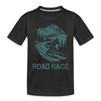 Moto Motocross Motorsport Course sur route - T-shirt bio Premium Enfant - noir - Devant