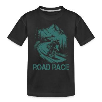 Moto Motocross Motorsport Course sur route - T-shirt bio Premium Enfant - noir - Devant