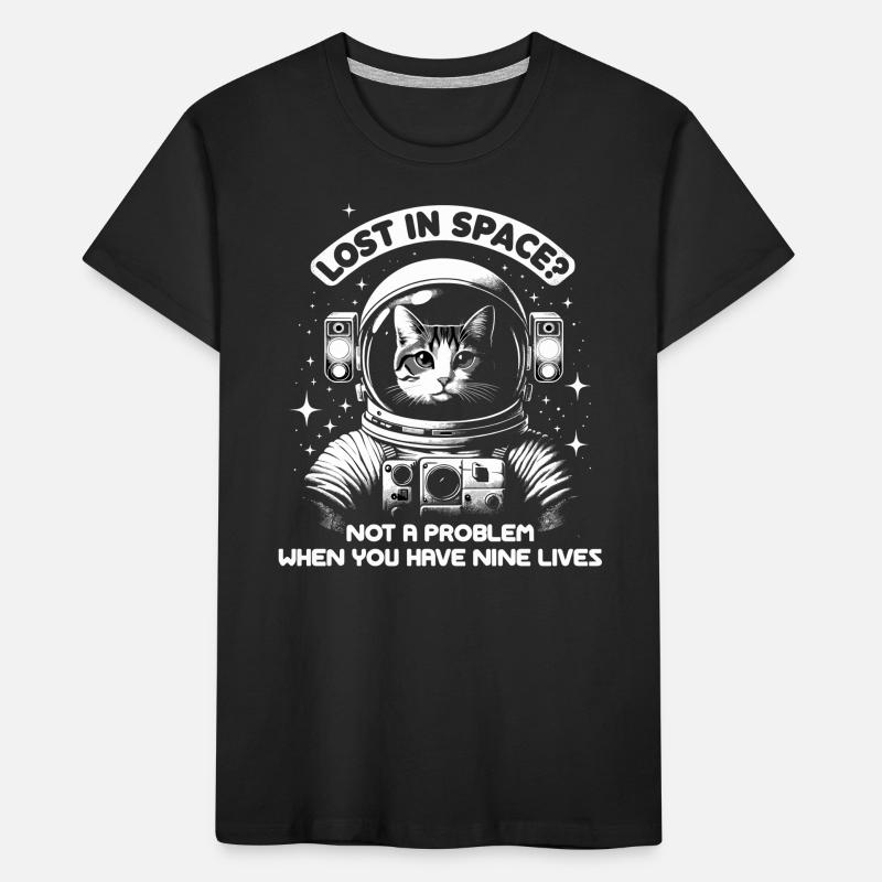 Cat, Astronaut, Astronomy, Outer Solar System Kids' Premium Organic T-Shirt