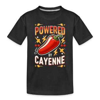 Amateur de cuisine épicée, chef des Chili Peppers - T-shirt bio Premium Enfant - noir - Devant