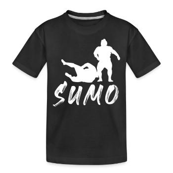 Sumo - Kinder Premium Bio T-Shirt - Schwarz - Vorne