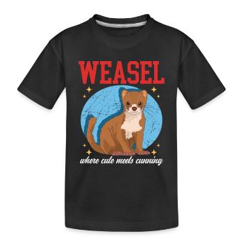 Souris Belette Belette Hermännchen Cadeau - T-shirt bio Premium Enfant - noir - Devant