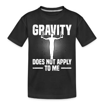 Gymnastique aux anneaux 6 - T-shirt bio Premium Enfant - noir - Devant