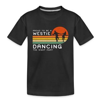 Swing Dance Proud To Be A Westie Retro Dance Sport - Kids' Premium Organic T-Shirt - black - Front