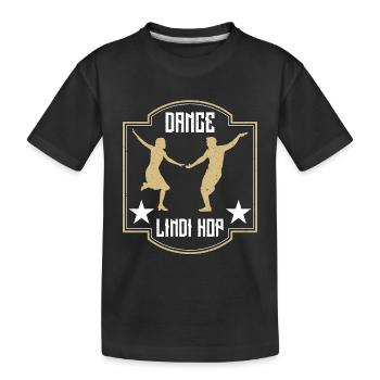 Swing Dance Lindy Hop Swing Dancing Dance Sport - Kids' Premium Organic T-Shirt - black - Front