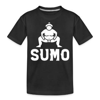 Sumo - Kinder Premium Bio T-Shirt - Schwarz - Vorne