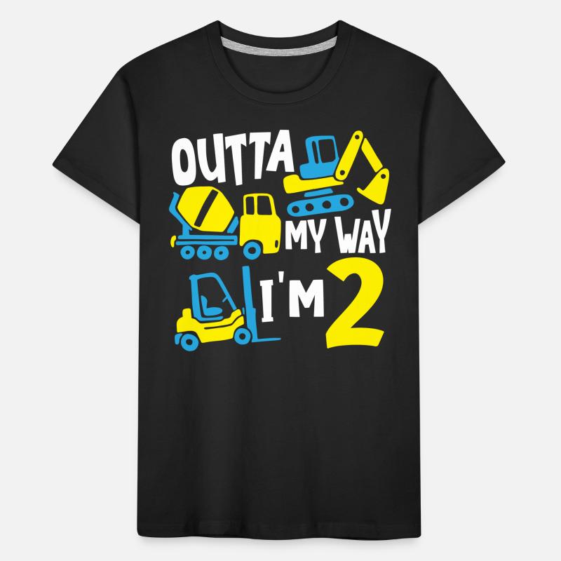 Construction Crane Construction Theme Birthdays Kids' Premium Organic T-Shirt