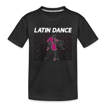Danse Salsa Danse Latine Musique Mambo Danseuse Salsa - T-shirt bio Premium Enfant - noir - Devant