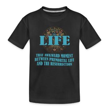 Vie Le moment embarrassant entre deux vies - T-shirt bio Premium Enfant - noir - Devant