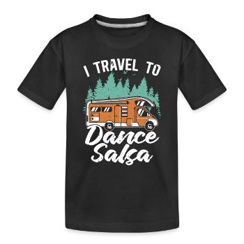 Danse Salsa I Voyage Pour Danser Salsa Mambo Musique - T-shirt bio Premium Enfant - noir - Devant