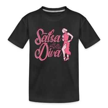 Salsa Danse Salsa Diva Mambo Danse Danse Sport - T-shirt bio Premium Enfant - noir - Devant