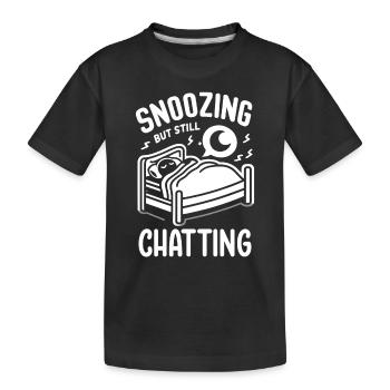 Parler dans le sommeil, Somniloquie, Parler dans le sommeil - T-shirt bio Premium Enfant - noir - Devant